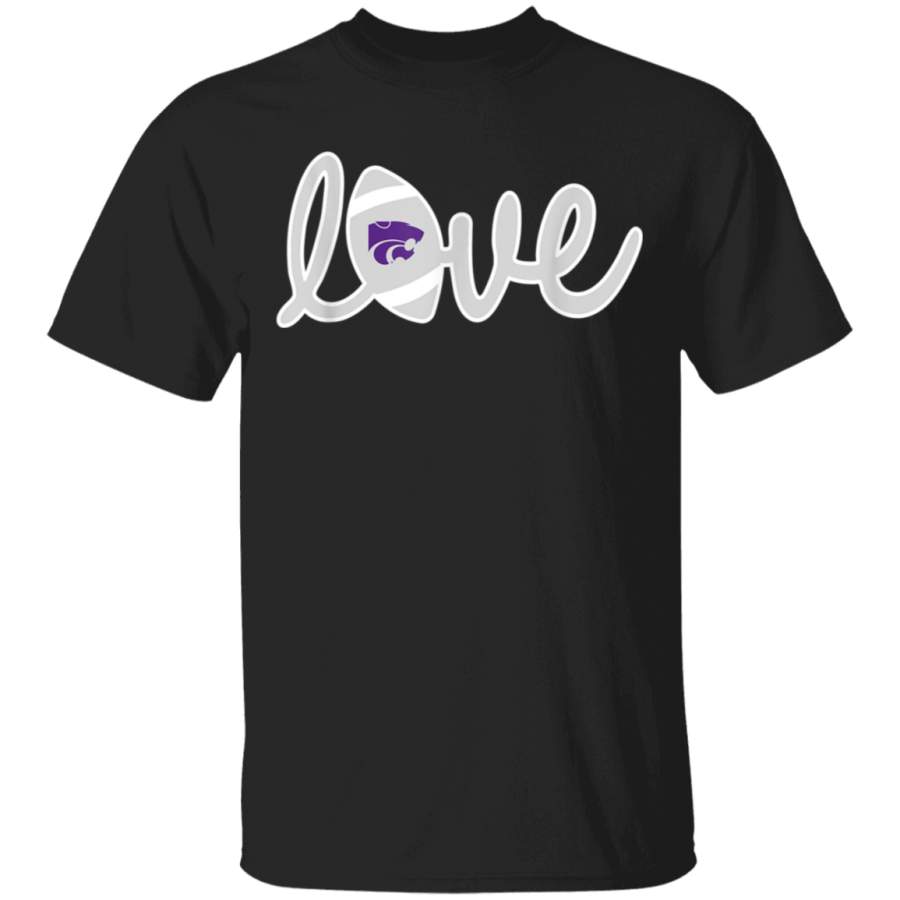 Kansas State Wildcats Lowercase Love  Football TShirt