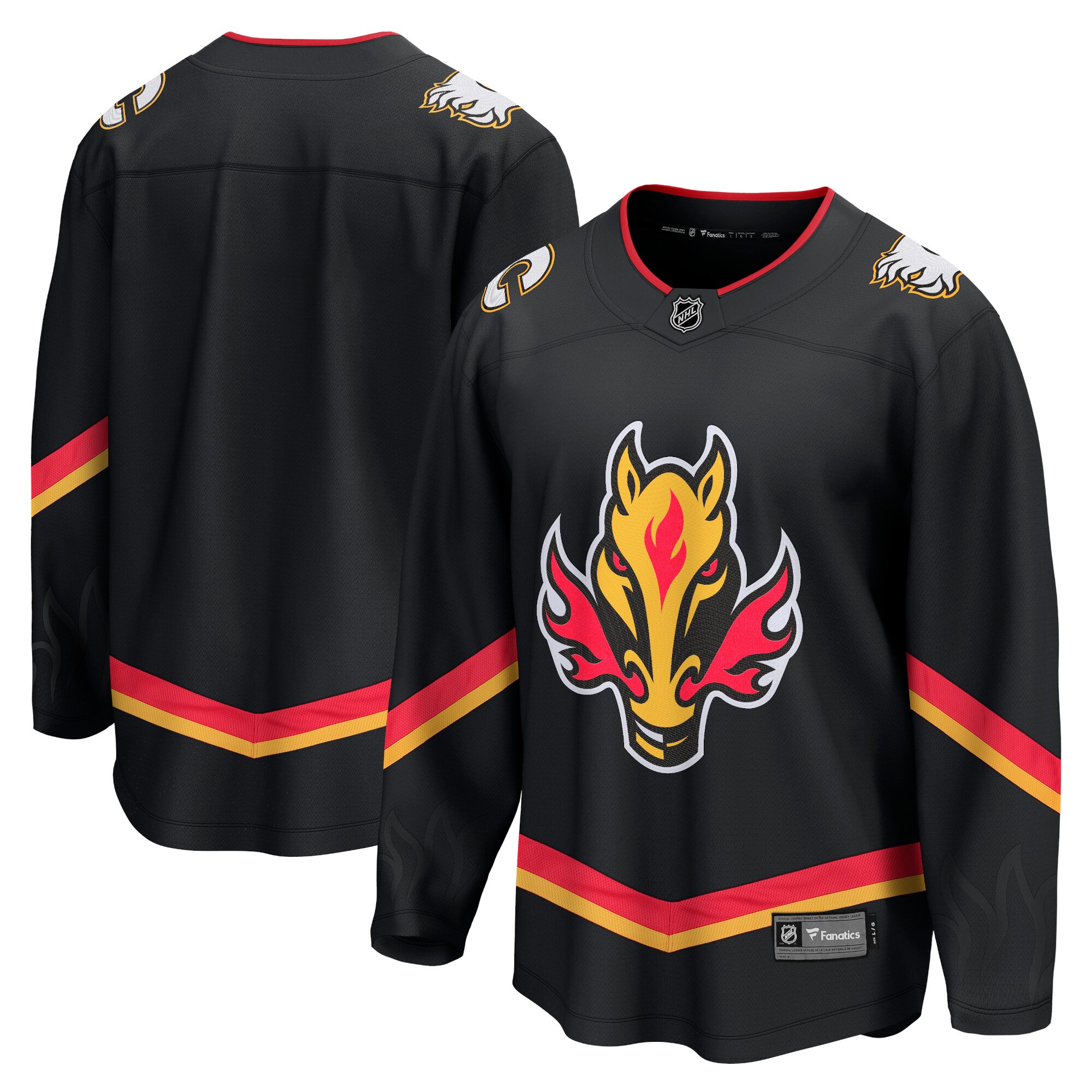 Calgary Flames Branded Alternate Premier Breakaway Jersey – Black