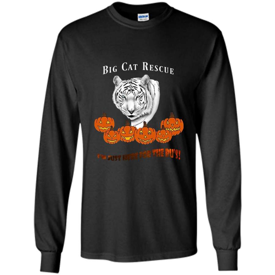 Big Cat Rescue I’m Just Here For The Bu’s, Zabu White Tiger Halloween – Gildan Long Sleeve Shirt