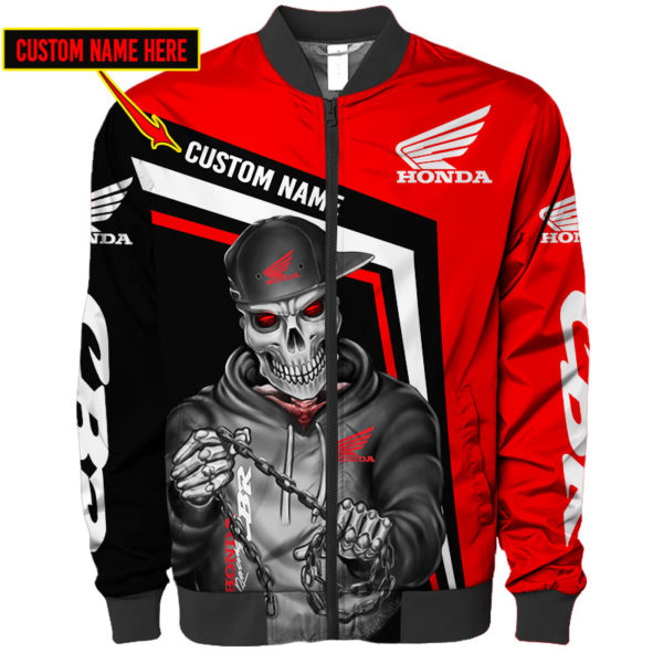 Custom Name Honda, Honda 3D Spring Autumn New Fashion Mens Casual Jacket Large Size Men Pilot Bomber Jacket Rh47