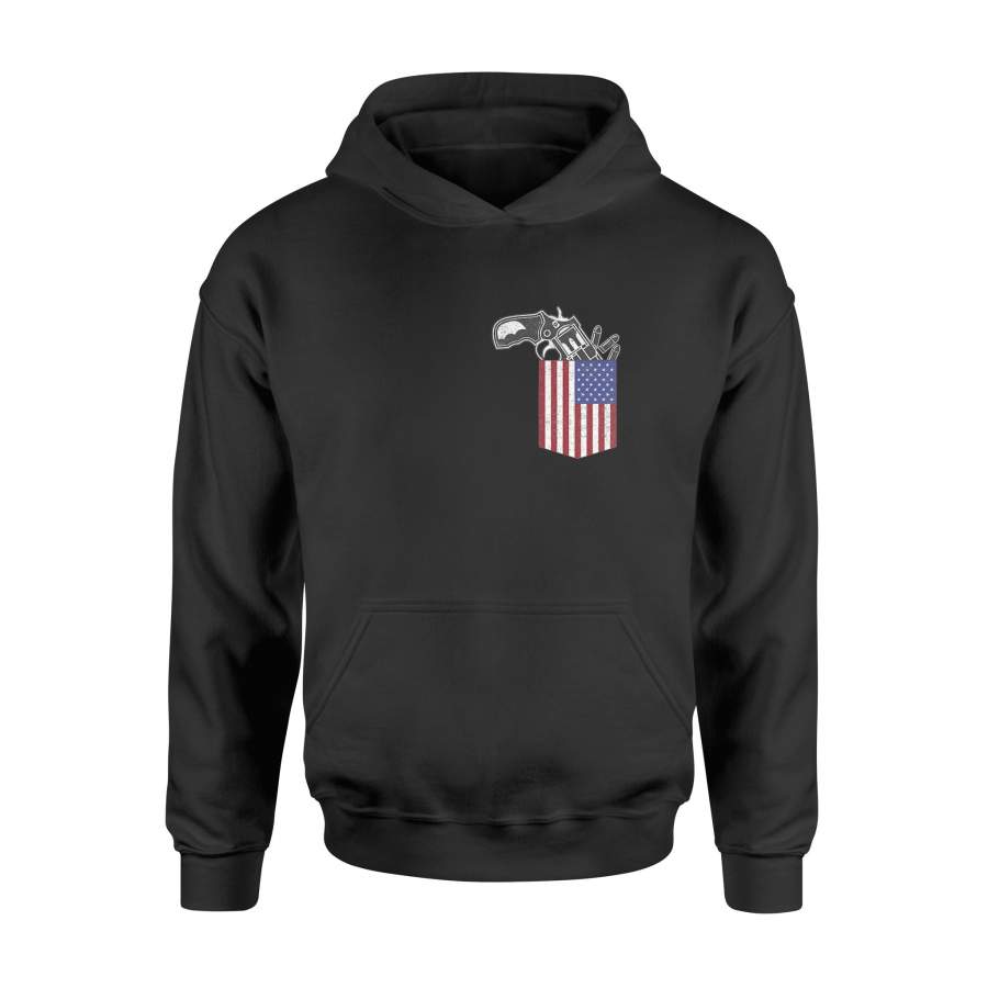 4th Of July Gun in American Flag Pocket Shirts – Standard Hoodie