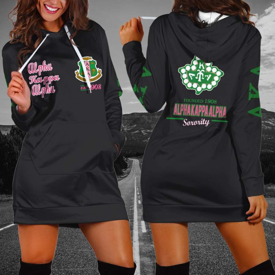 Alpha Kappa Alpha Hoodie Dress 11102019