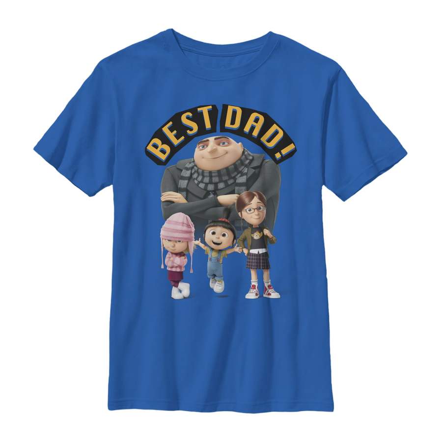 Despicable Me Boy’s Father’s Day Best Dad  T Shirt