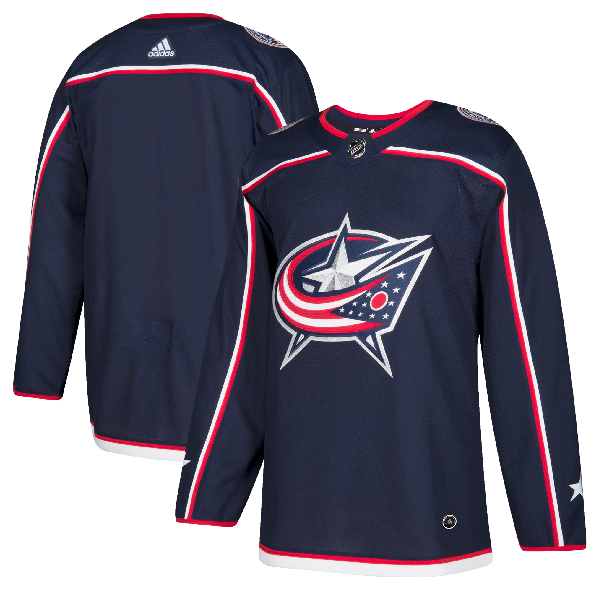 Columbus Blue Jackets Home Authentic Blank Jersey – Navy