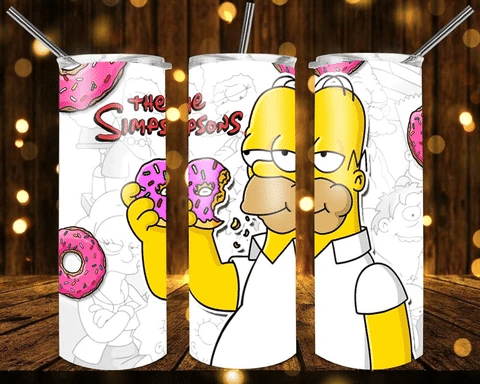 The Simpsons Cartoon Candy A912 Gift For Lover Skinny Tumbler Tl97