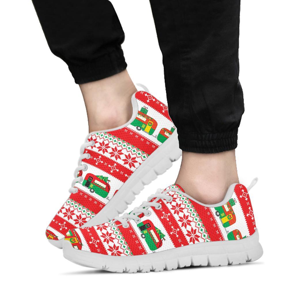 Camper Camping Ugly Christmas Design Print Sneakers White