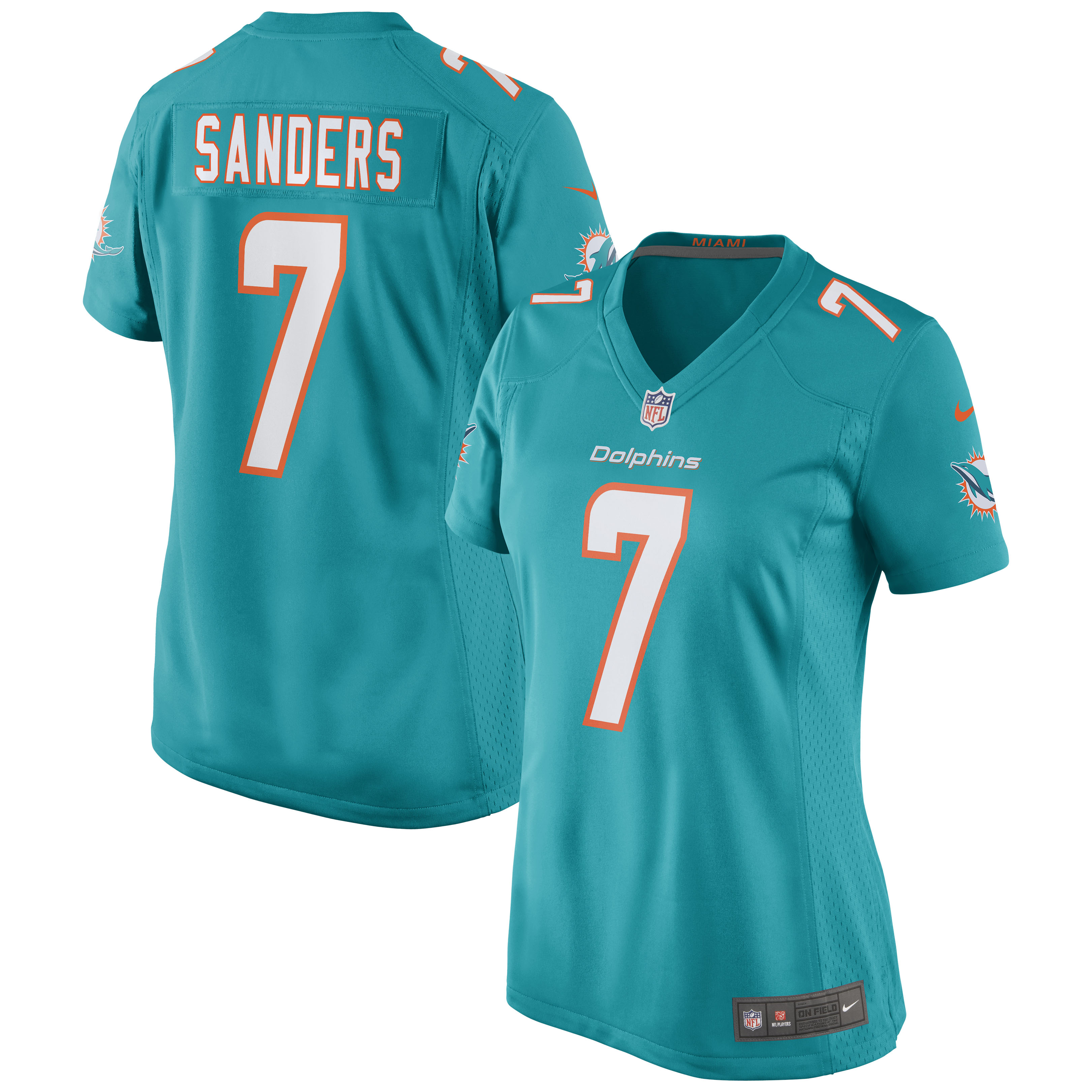 Jason Sanders Miami Dolphins Women's Game Jersey – Aqua