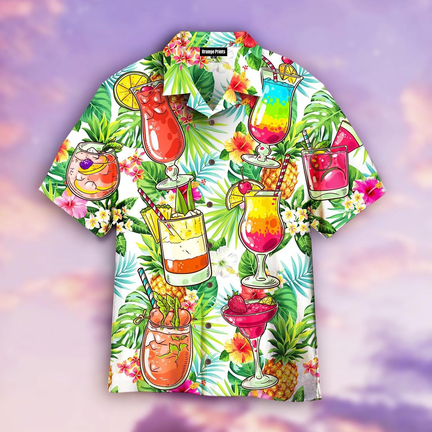 Cocktail And Fruit Hello Summer Hawaii Shirt For Men Women Ha56389