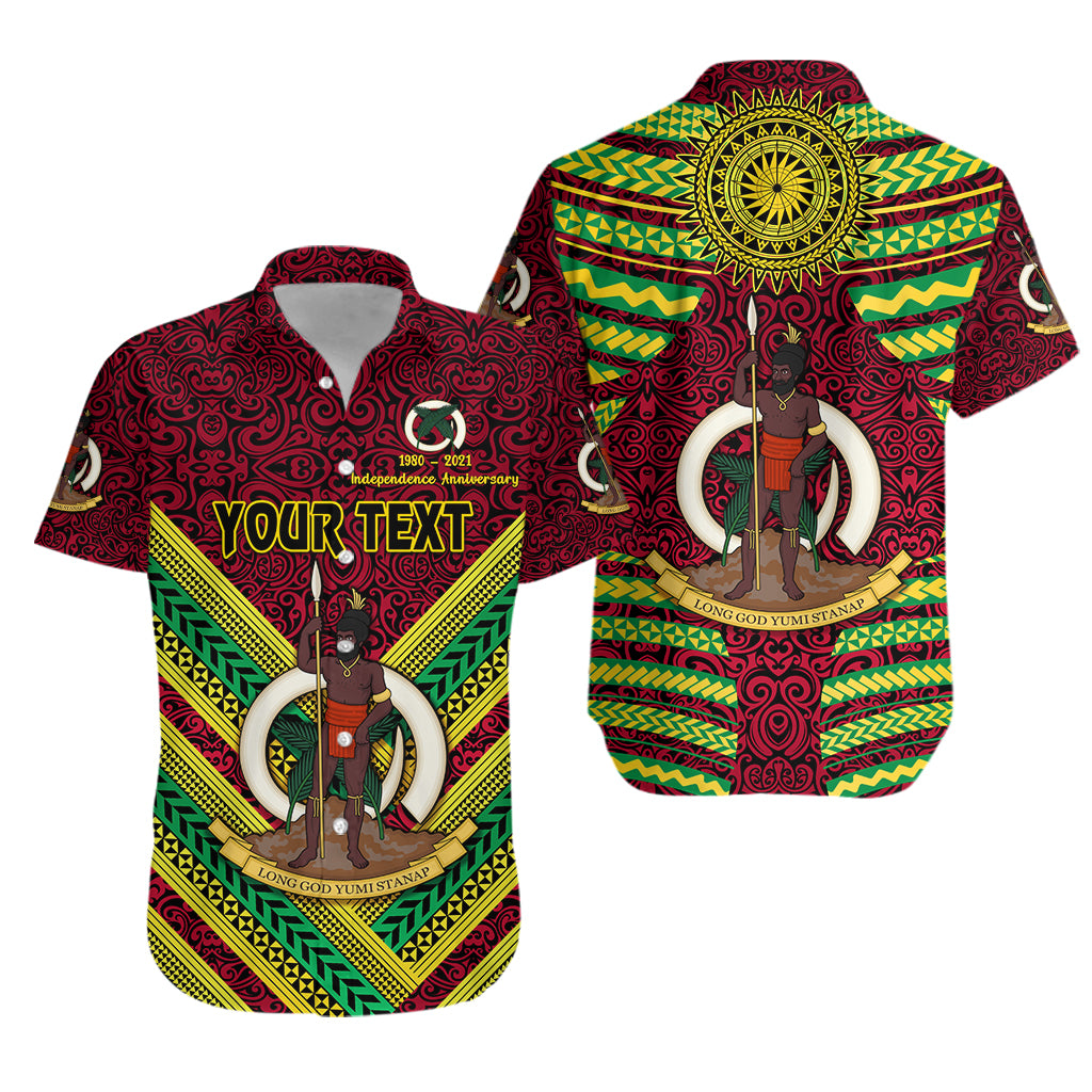 (Custom Personalised) Vanuatu Special Independence Anniversary Hawaiian Shirt Creative Style – Red Lt8