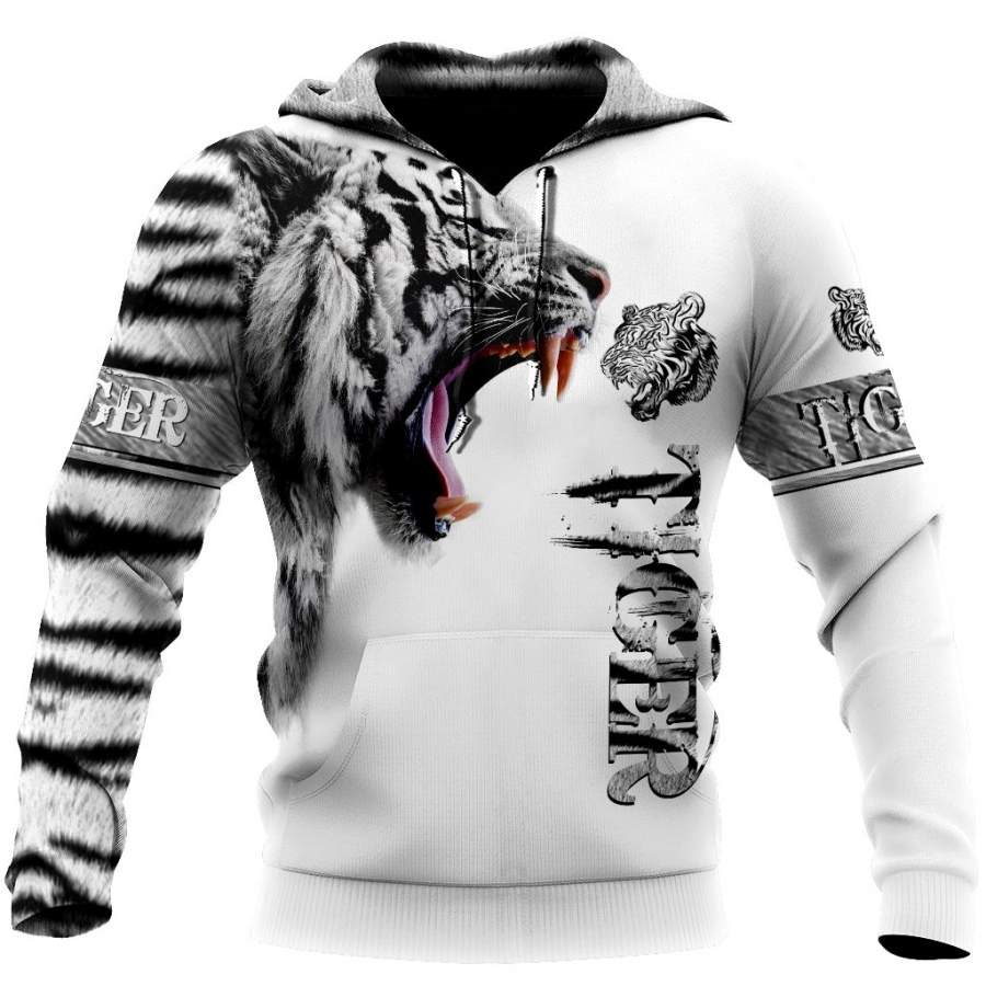 White Tiger Skin 3D All Over Printed Shirts For Men and Women MH2108202