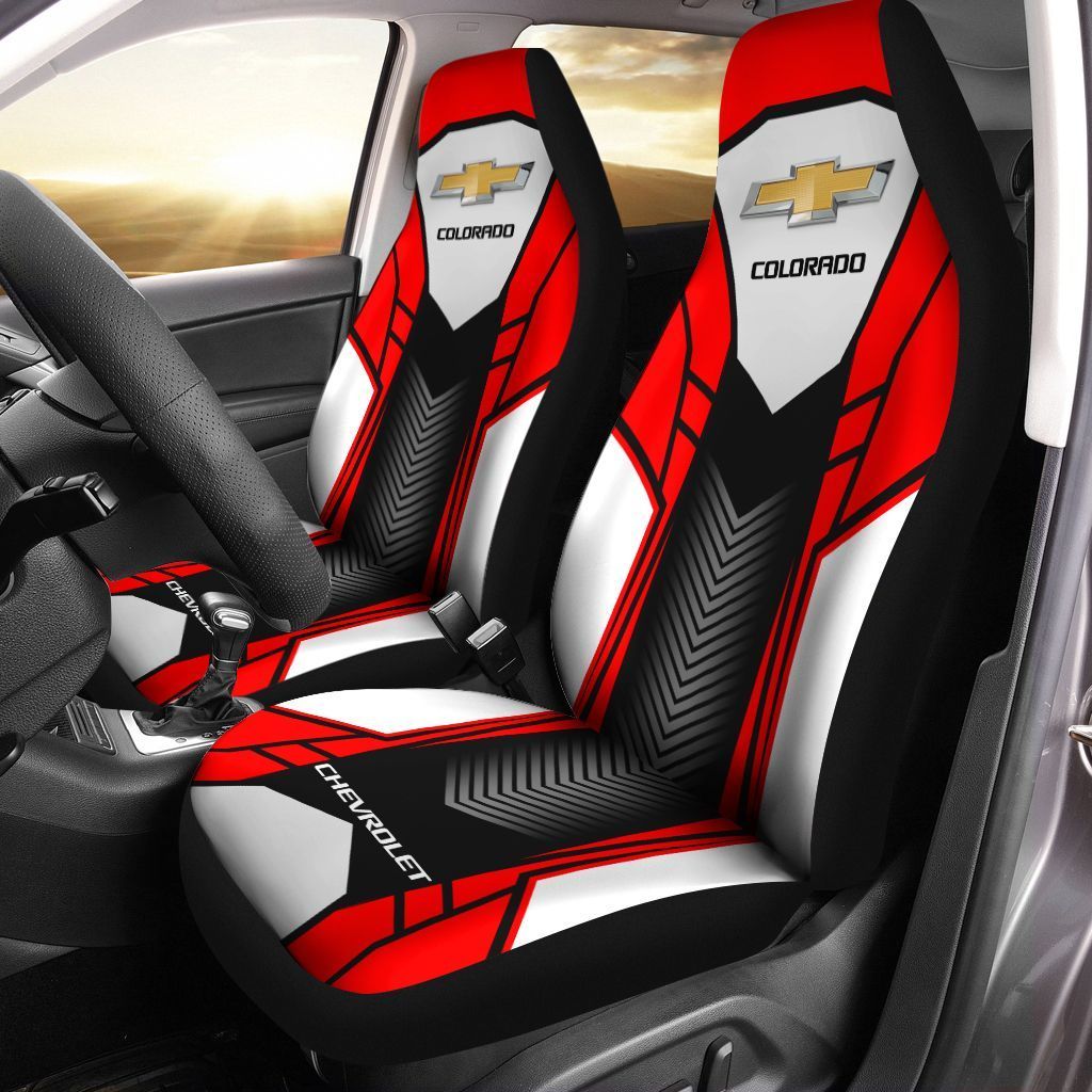 Chevrolet Colorado TTT-HL Car Seat Cover (Set of 2) Ver 2 (Red)