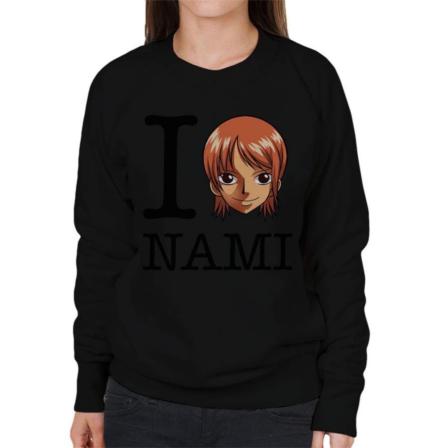 I Heart Nami One Piece Women’s Sweatshirt