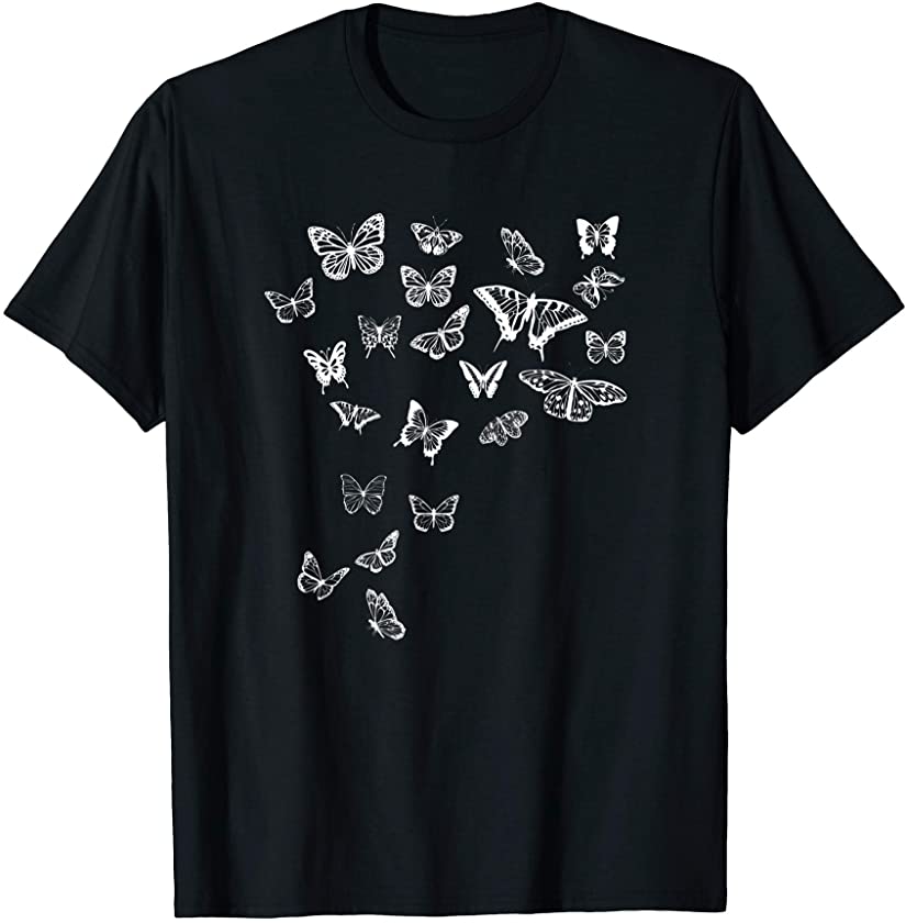 Butterfly Cottagecore Dark Academia Goblincore Aesthetic T-Shirt