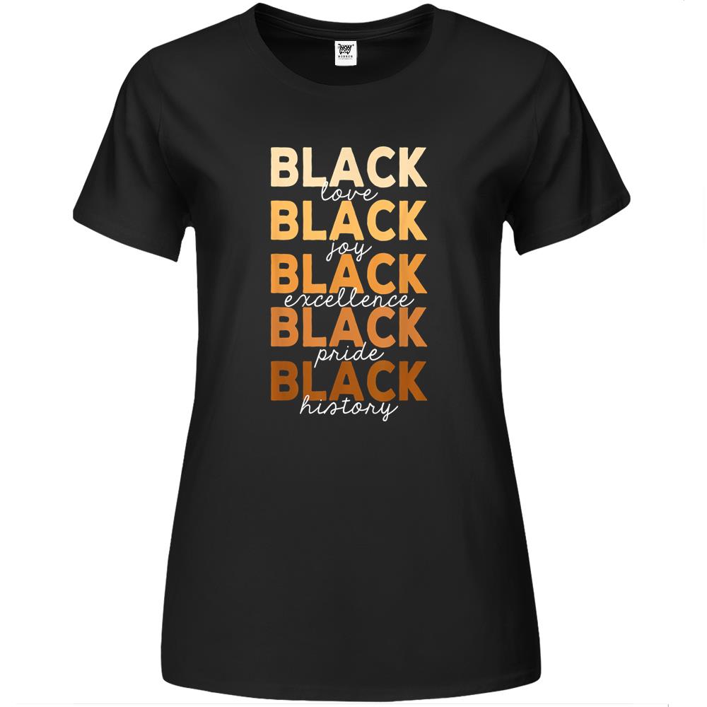 Black History Shirt For Women Black Love Melanin Women Gift Premium Womens T Shirts