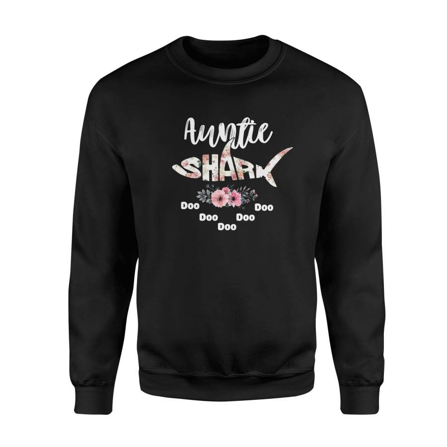 Auntie Shark Fleece Sweatshirt