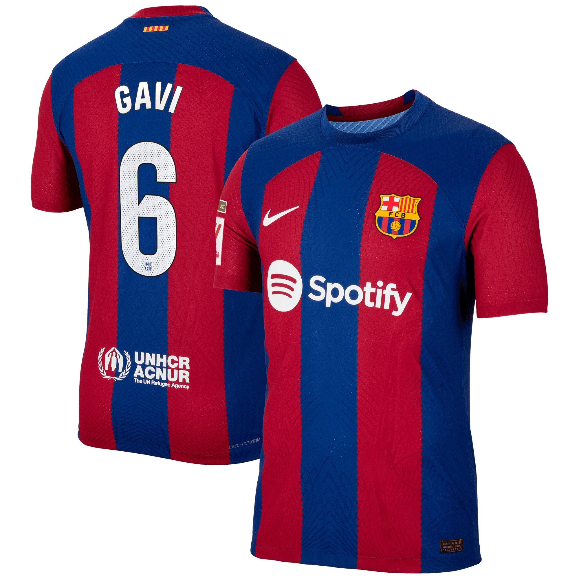 Gavi Barcelona 2023/24 Home Match Authentic Player Jersey – Royal