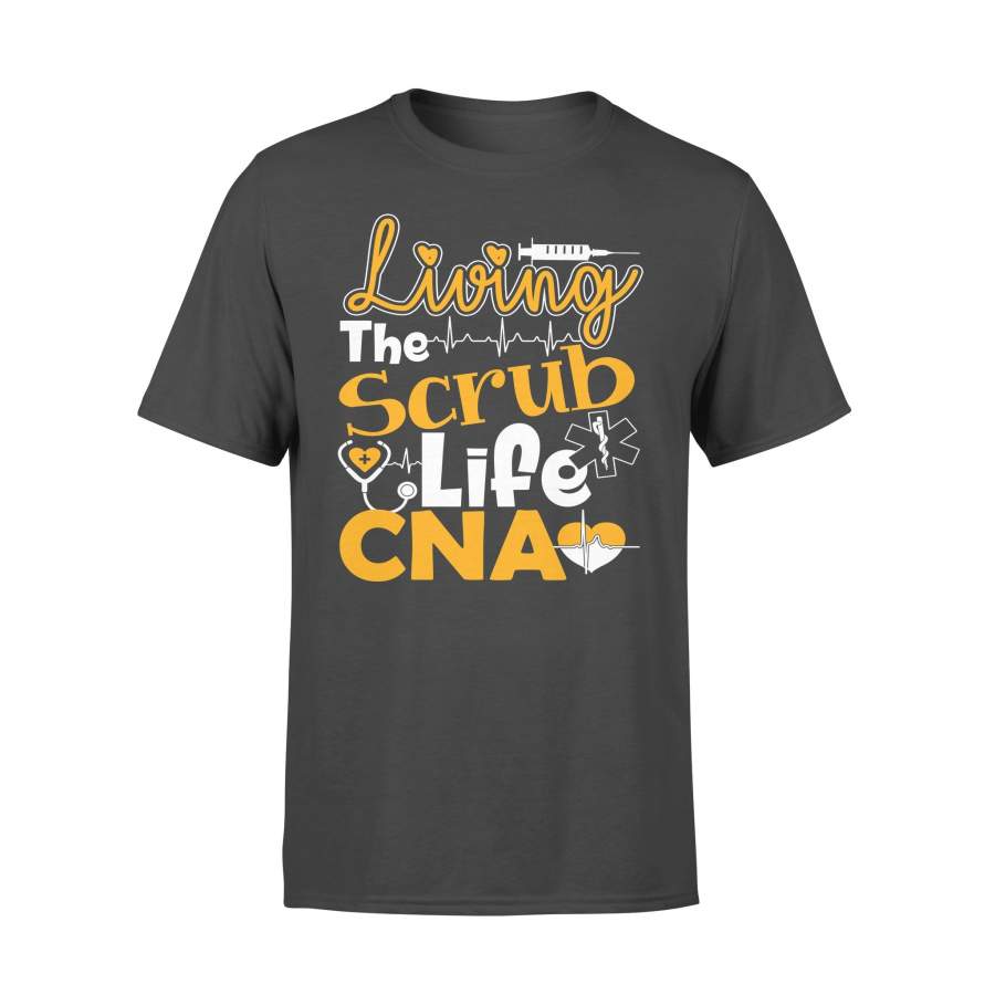 Living The Scrub Life Cna Heartbeat T-shirt