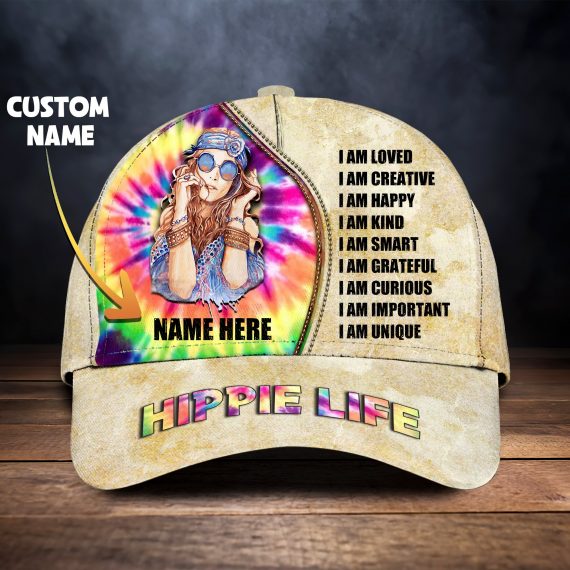 Hippie Life Personalized Name All Over Print Classic Cap