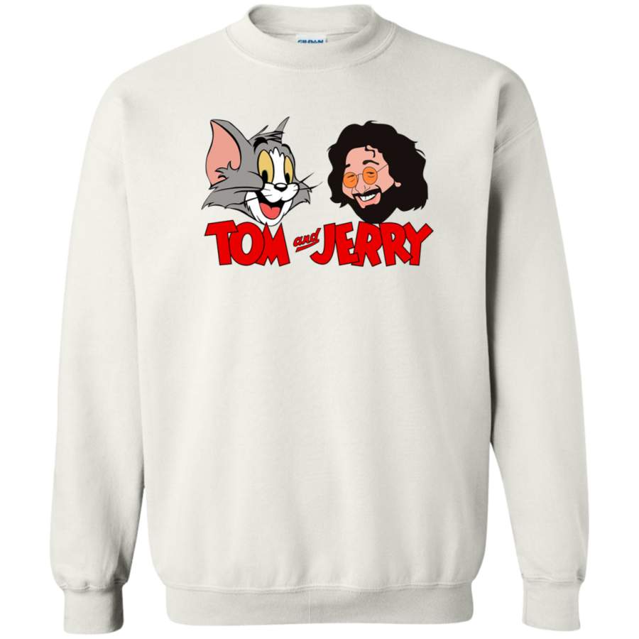 AGR Tom and Jerry Garcia Crewneck Pullover Sweatshirt