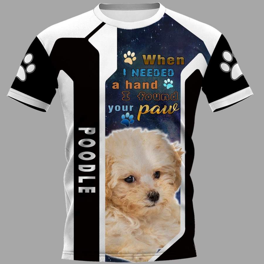 poodle Limited Edition 3D Full Printing Shirt