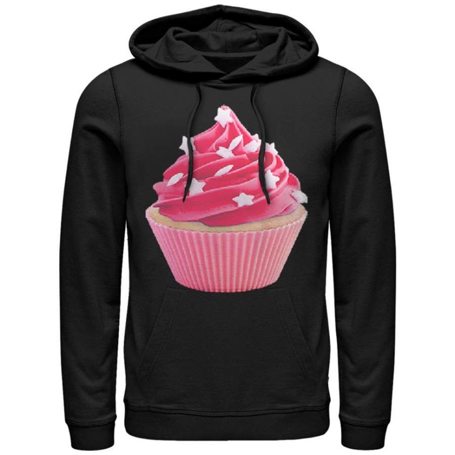 Lost Gods Men’s Star Sprinkle Cupcake  Lightweight Hoodie Black