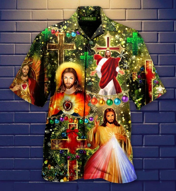 Unifinz Jesus Hawaii Shirt Christ Christmas Cross Aloha 2022 Ha26484