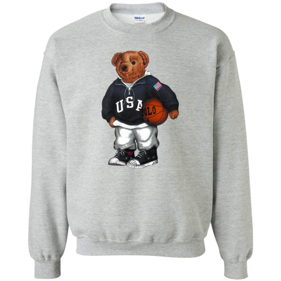 AGR POLO BEAR STADIUM Crewneck Pullover Sweatshirt