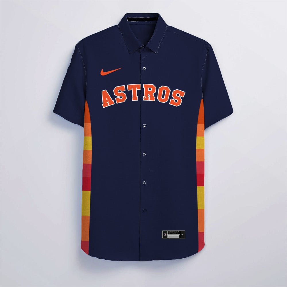 Personalized Houston Astros All Over Print 3D Hawaiian Shirt – Navy