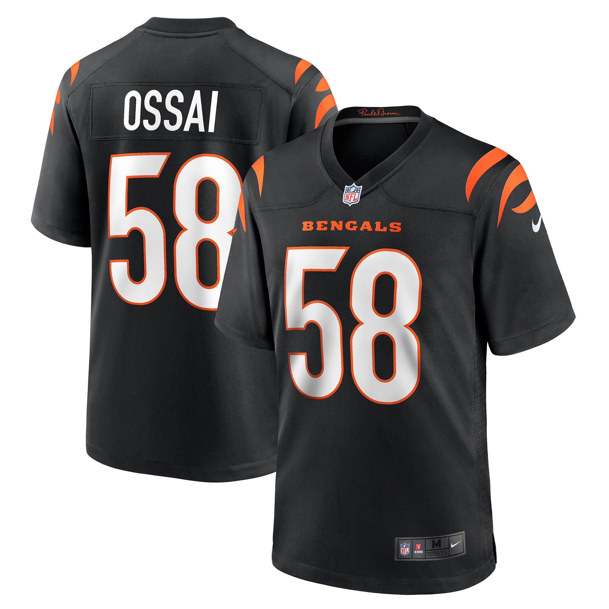 Men’s Cincinnati Bengals Joseph Ossai Black Game Jersey