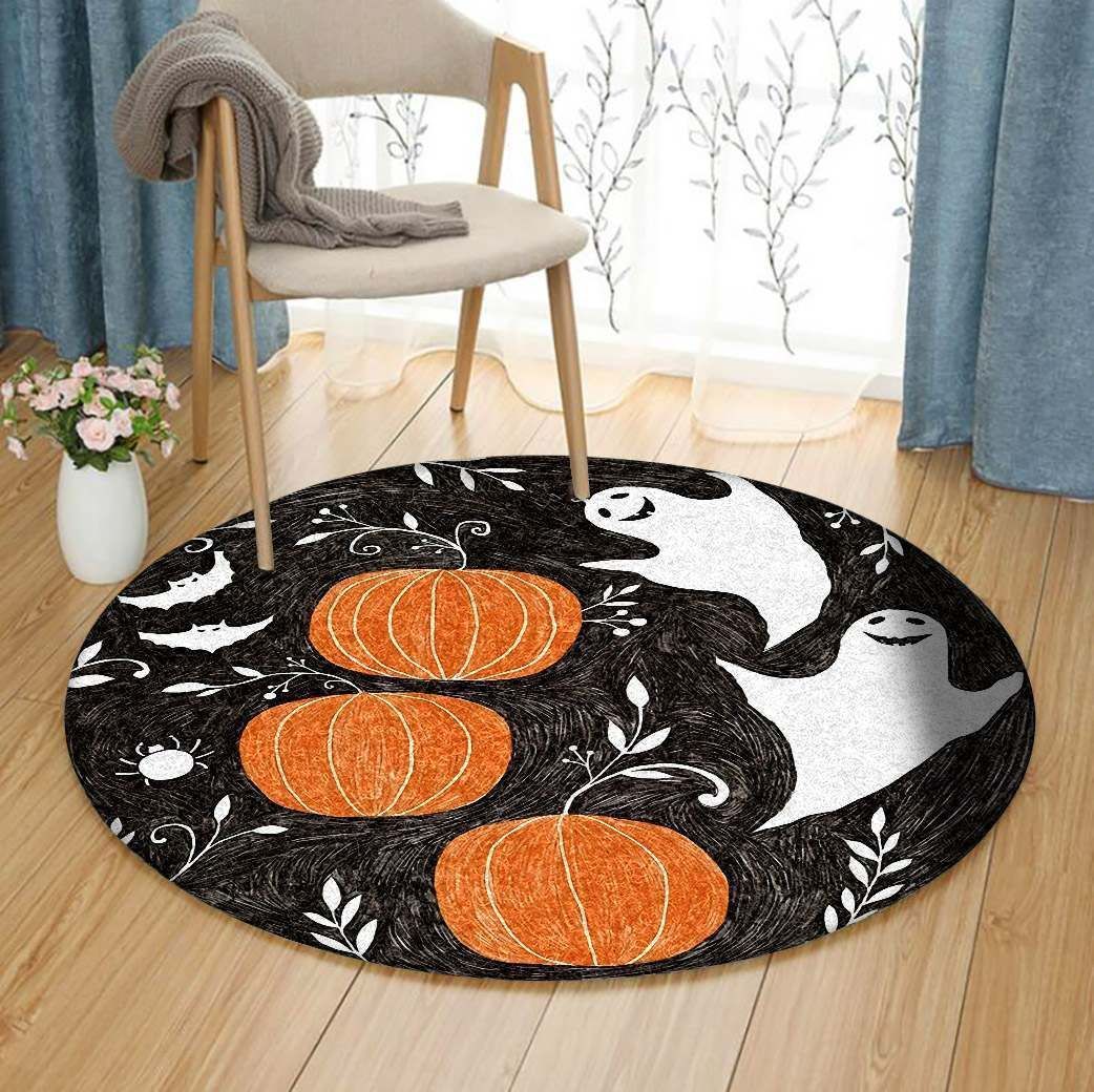 Pumpkin Halloween GE1227 Round Rug  CYSI2907