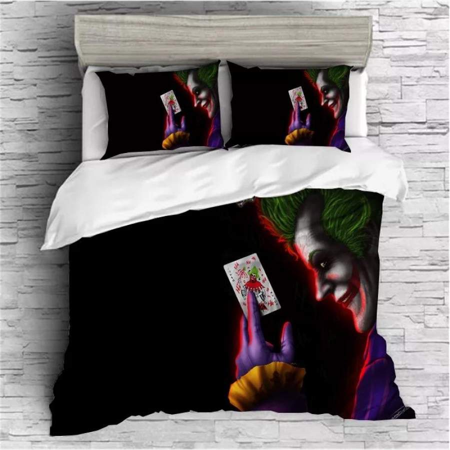 The Dark Knight Batman Joker Clown #2 Duvet Cover Quilt Cover Pillowcase Bedding Set Bed Linen Home Bedroom Decor