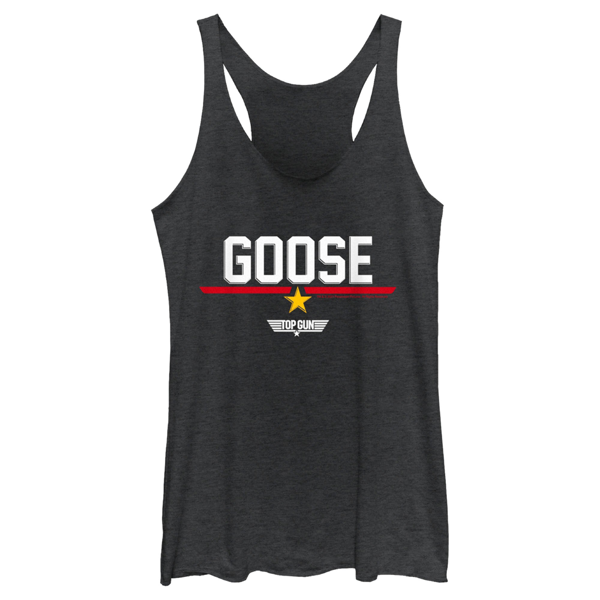 Women’S Top Gun Nick “Goose” Bradshaw Logo Racerback Tank Top