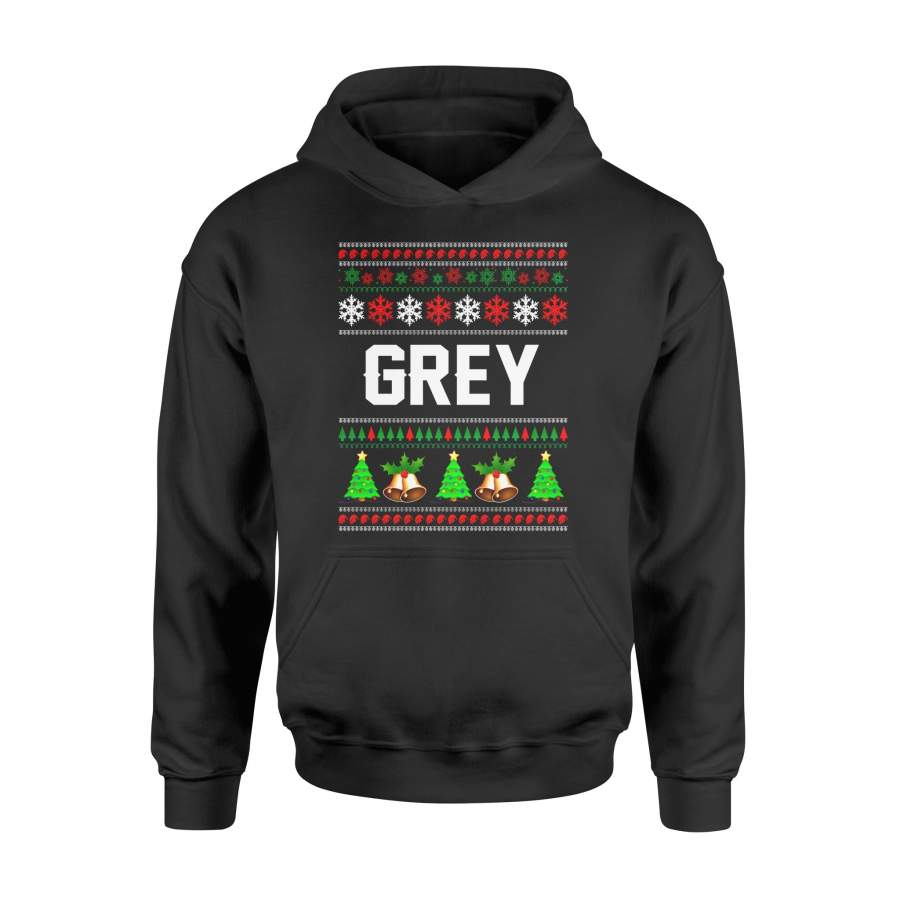 Christmas gift idea GREY Xmas Family Ugly T-Shirt – Standard Hoodie