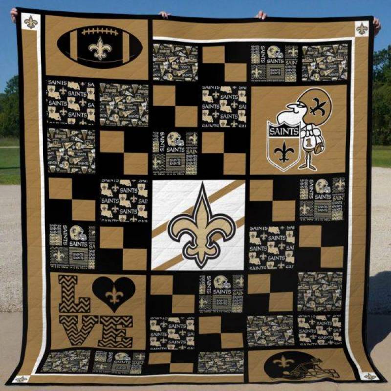 New Orleans Saints Quilt Blanket 02