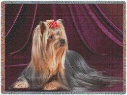 Yorkshire Terrier Woven Throw Blanket 54 X 38