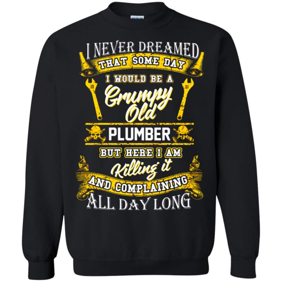 AGR Some Day I Would Be A Grumpy Old Plumber Sweatshirt