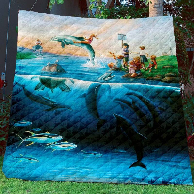 Dolphin JFJ4844 Quilt