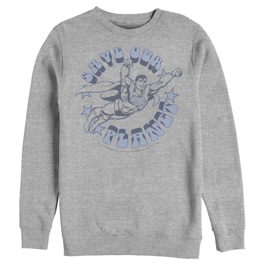 Superman Men’s Save Our Planet  Sweatshirt