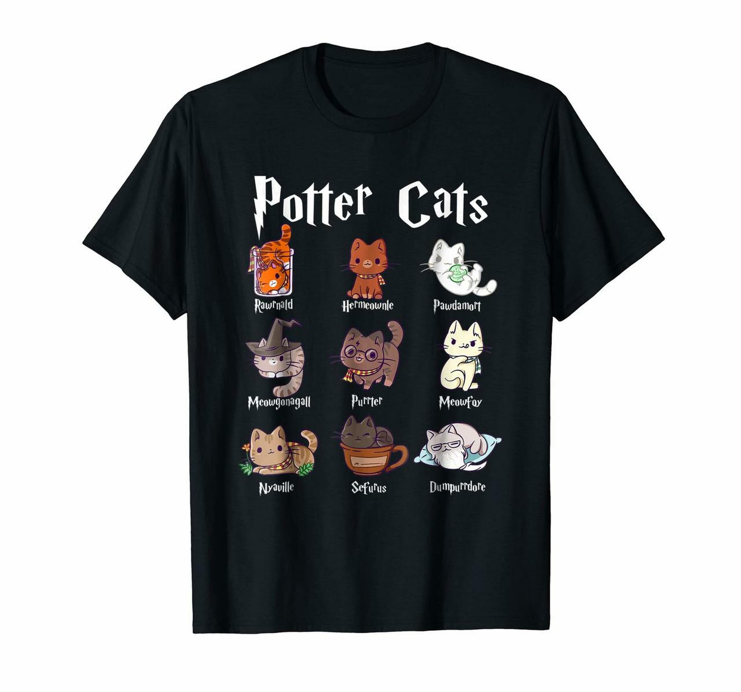 Potter Cats Cute Harry Pawter Kitten T-Shirt ,Hoodies