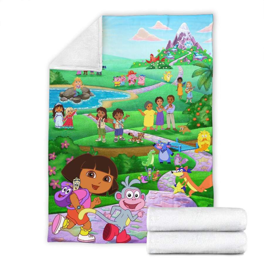 Dora The Explorer Blanket – Famosagent Shop