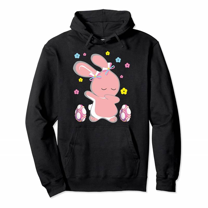 Cute Girls Dabbing Bunny Tee Dab Easter Rabbit Eggs Hunt Pullover Hoodie