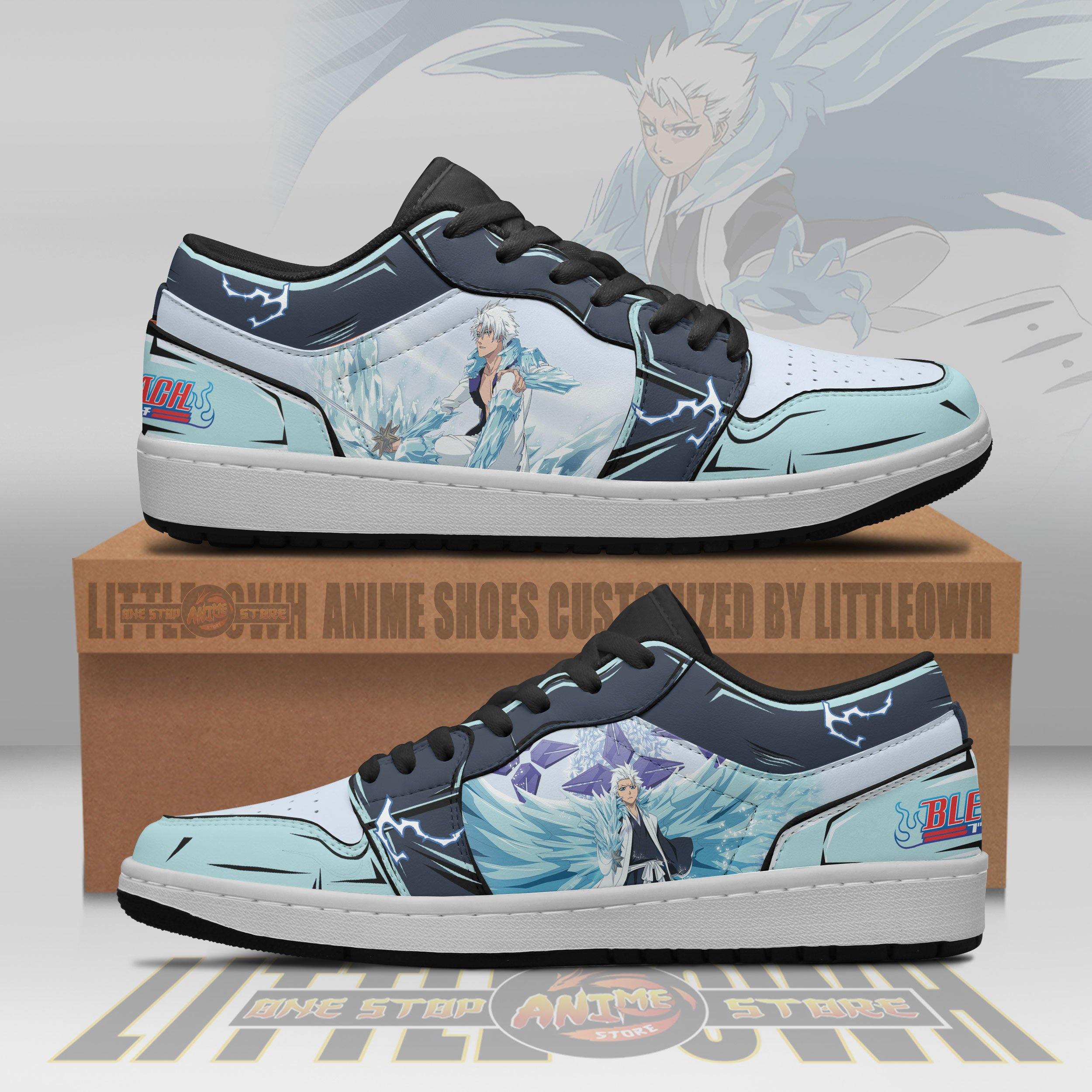 Bleach Shoes Toshiro Hitsugaya Custom Anime Jd Low Sneakers