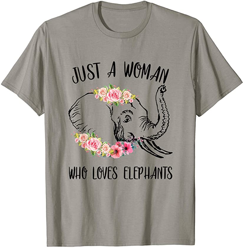 Just A Woman Who Loves Elephants T-Shirt