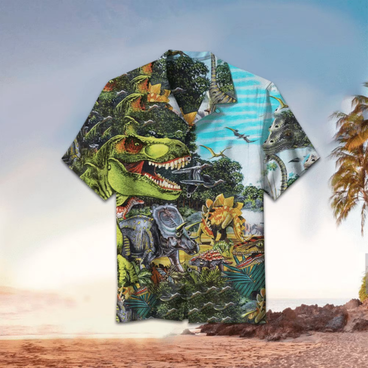 Unifinz Jurassic Park Hawaiian Shirt Dinosaurs In Jurassic Park Hawaii Shirt Jurassic Park Aloha Shirt 2022