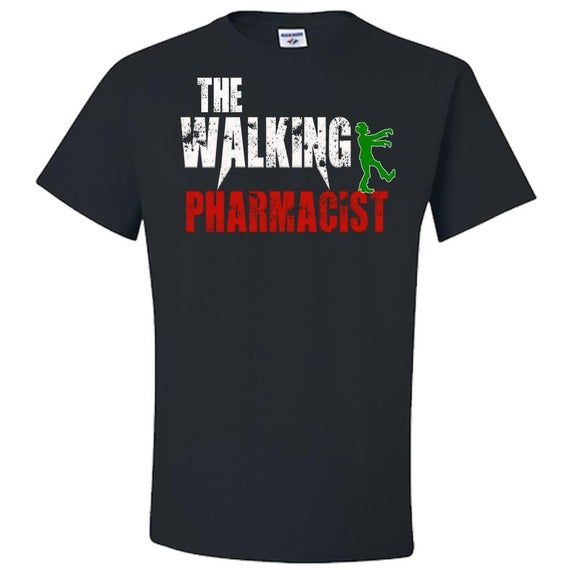 Pharmacist Distressed Costume Halloween Scary Tshirt Zombie Druggist Pharmacy Ghost Trick Gift Treat Funny Walking Vintage Pumpkin