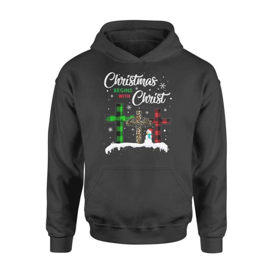 Christmas Begins With Christ Costume Xmas Gifts – Standard Hoodie