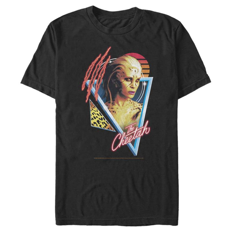 Wonder Woman 1984 Men’s Cheetah Retro Triangle  T-Shirt