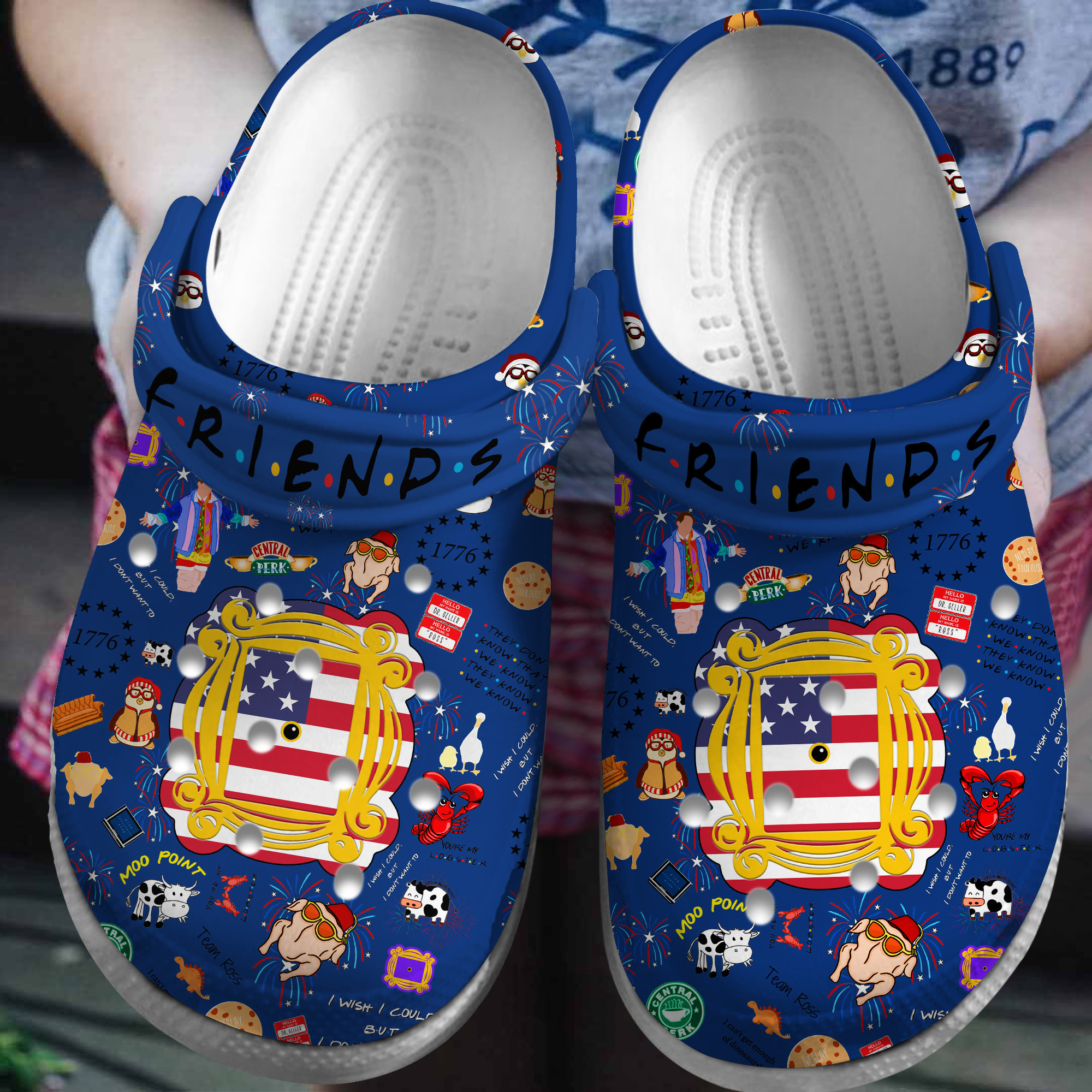 Friends Tv Series Crocss Clogs For Men Women And Kid Kznaxaxk-1