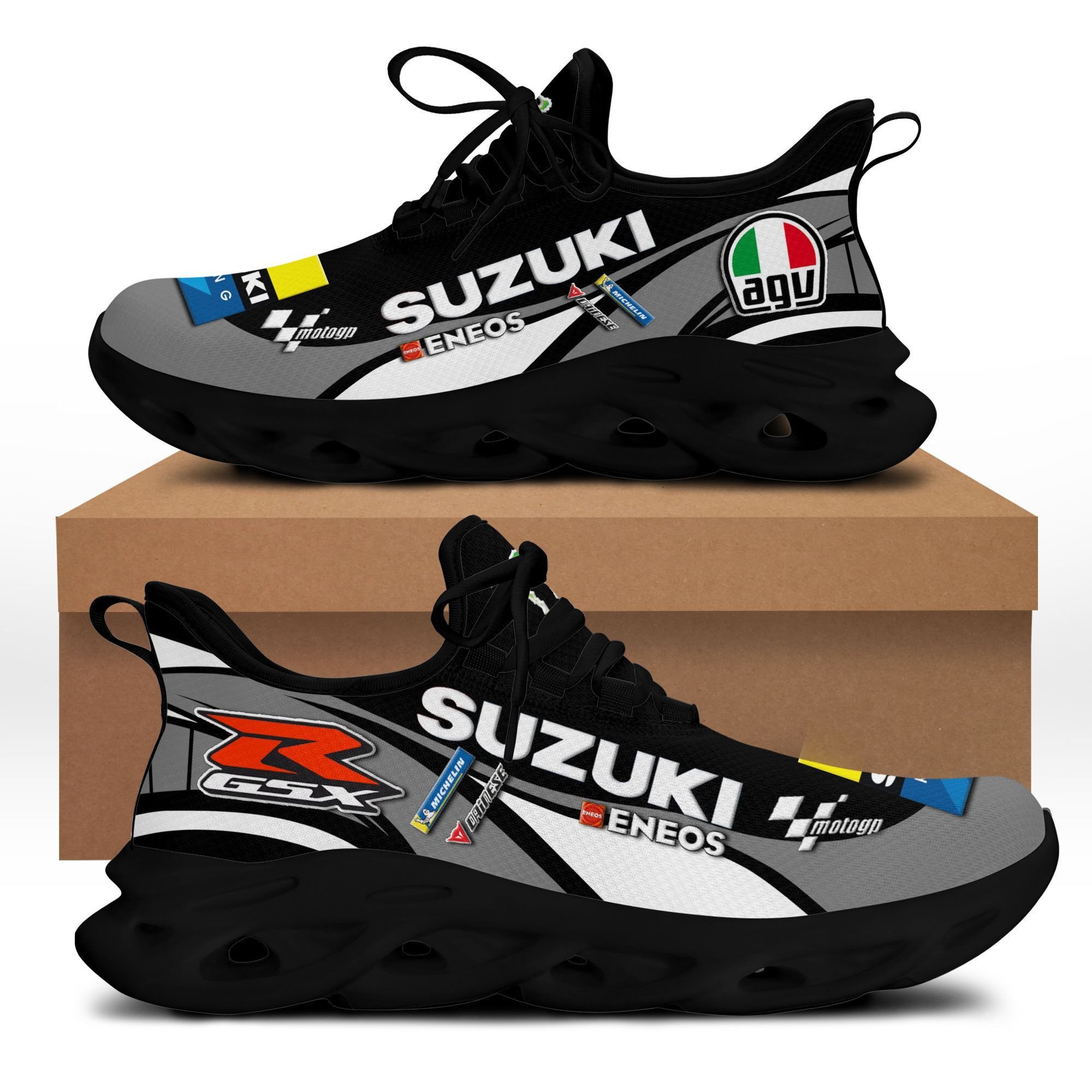 Suzuki Racing Bs Running Shoes Ver 1 (Grey)