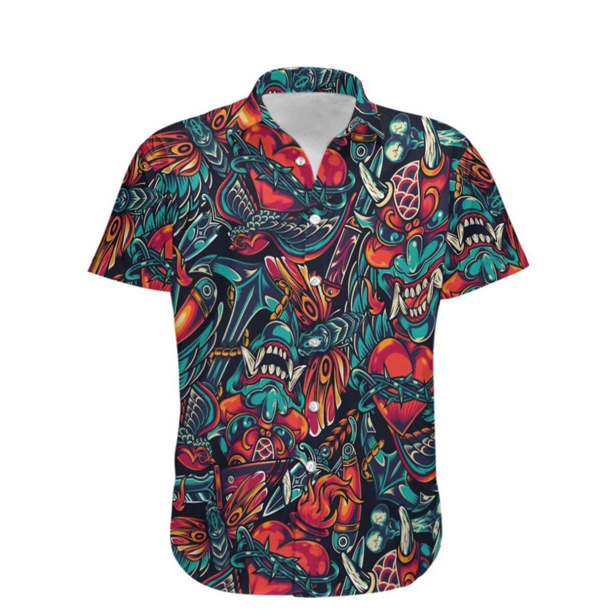 Pattern Flower Love Hawaii Shirt For Men Women Ha40261